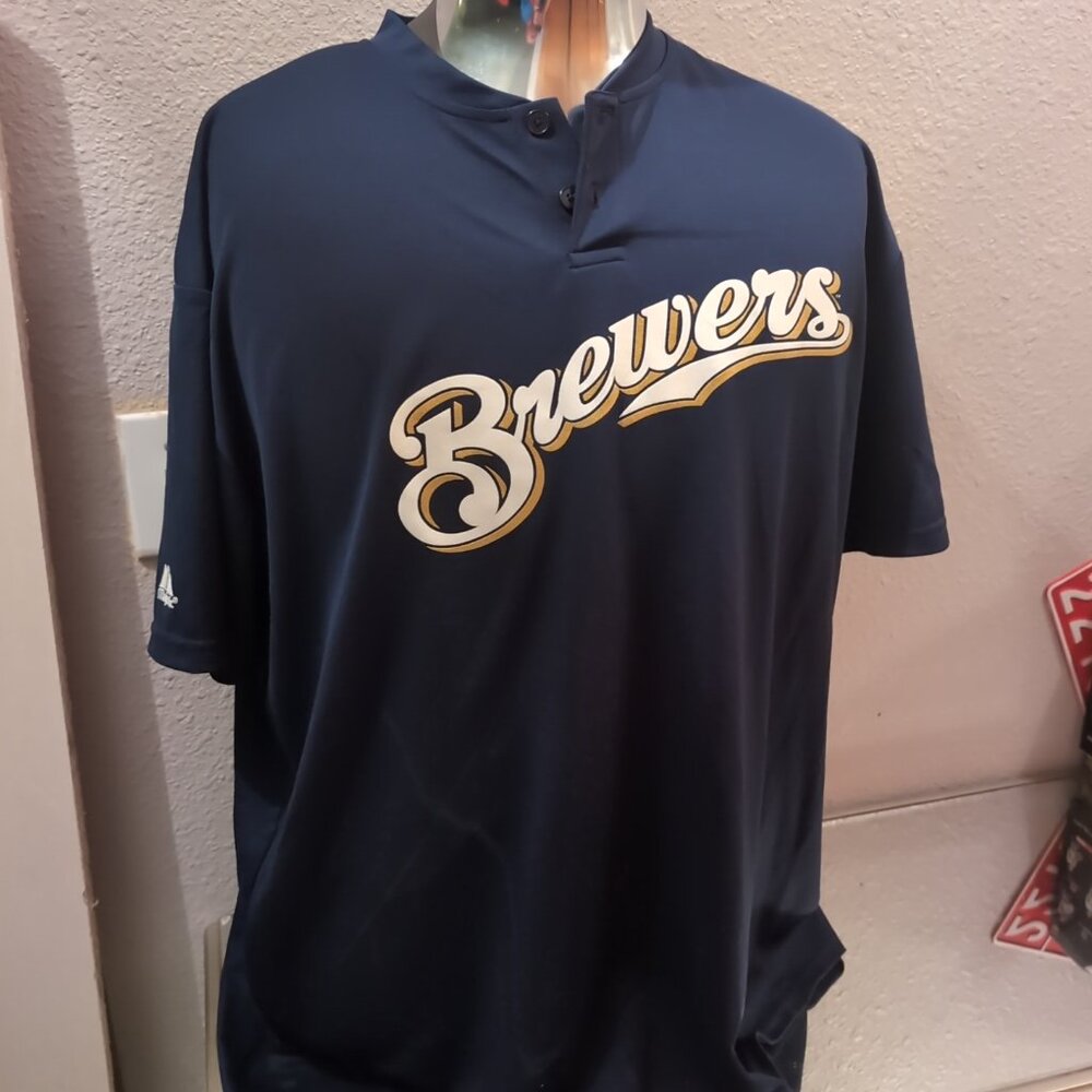 Brewers #24 jersey shirt. Patch stitch. 2X. E9